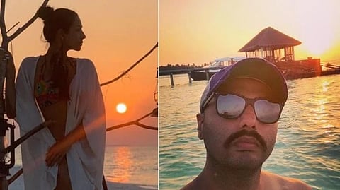 अर्जुनसोबत मलायका पर्यटनाला गेली; दिसली डायनासोरची अंडी