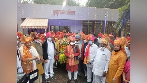 Photo: मराठी साहित्य संमेलन :नाशिकमध्ये ग्रंथदिंडीला सुरुवात