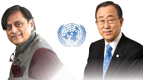 shashi tharoor and ban ki moon