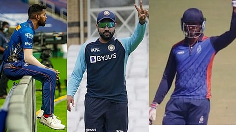 Hardik Pandya Rohit Sharma Venkatesh Iyer