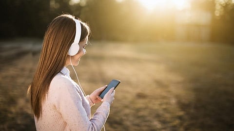 listening to a favorite song