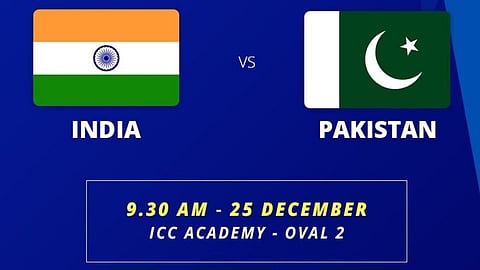 U19 Asia Cup 2021 India vs Pakistan