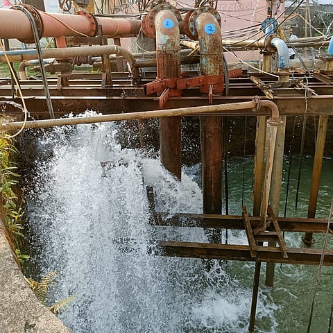 Water supply to four villages was cut off