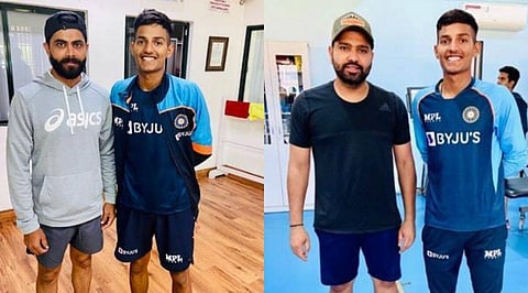 Ravindra Jadeja Yash Dhull And Rohit Sharma