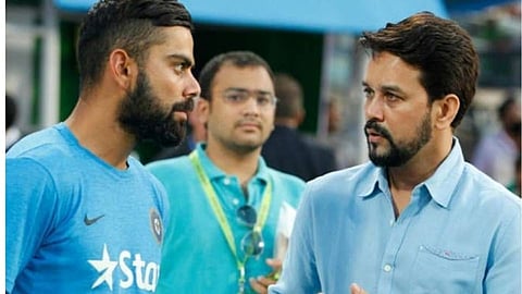 Anurag Thakur Virat Kohli
