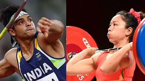 neeraj chopra and mirabai