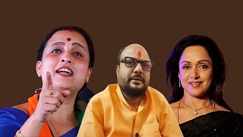 Chitra Wagh Warned ShivSena Minister Gulbarao Patil on Hema Malini Remark