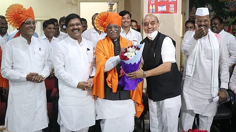 Haribhau Bagade, Bhagwat Karad And Abdul Sattar
( Photo Credit - Sachin Mane)