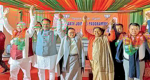 Manipur Legislative Assembly election 2022 Trinamool MLA joins BJP