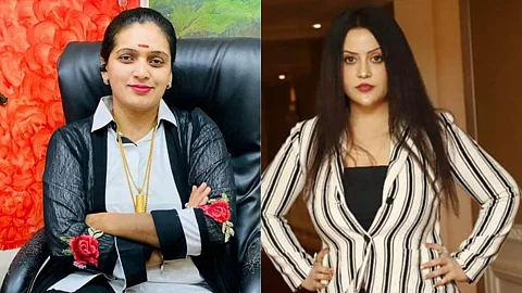 Rupali Patil Thombare and Amruta Fadnavis