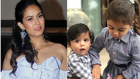 Mira Rajput with her kids Misha &zain
