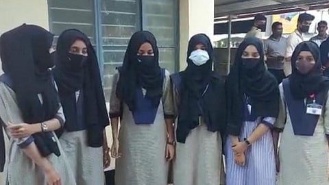 Muslim girls have been protesting for hijab.