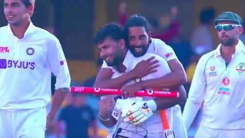 gabba test win one year india vs australia