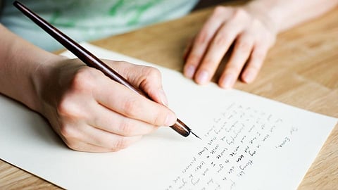 write letter in blood