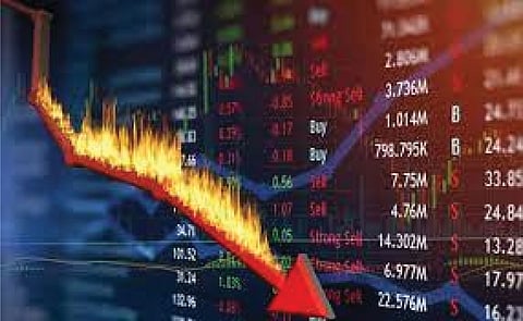 stock market down trade bse sensex ahmedngar