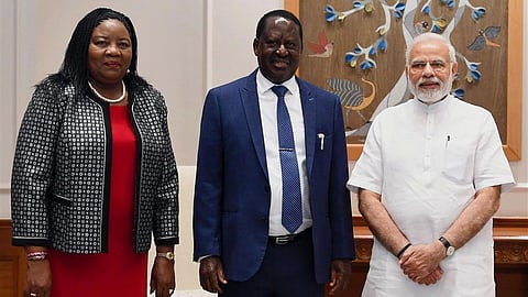 केनियाच्या माजी PMच्या मुलीला भारतात मिळाली दृष्टी; मोदींची भेट घेत म्हणाले...