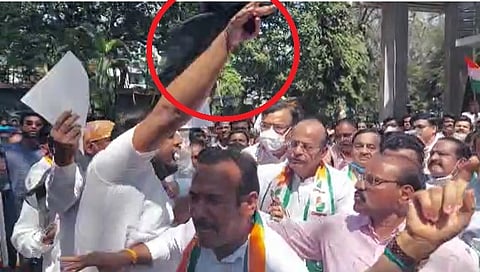 Congress Protest For OBC Reservation