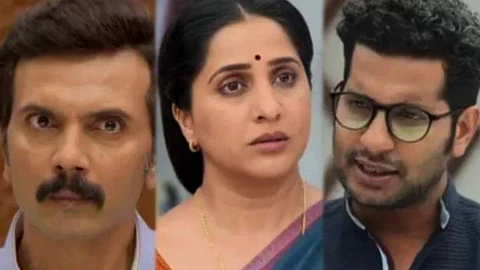 Aai Kuthe Kay Karte Artist-Milind Gawali(Aniruddha),Madhrurani Prabhulkar(Arundhati),Omkar Govardhan(Ashutosh )
