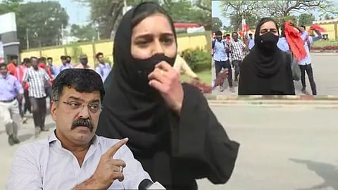 Karnataka Hijab Row Saffron Shawls Student Heckled Muslim Girl