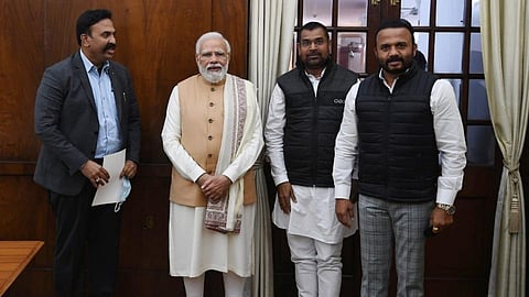Jayakumar Gore Sadabhau Khot Ranjitsingh Naik-Nimbalkar met PM Narendra Modi