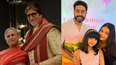 Amitabh Bachchan, Jaya Bachchan, Abhishek,Aishwarya & Aaradhya Bachchan