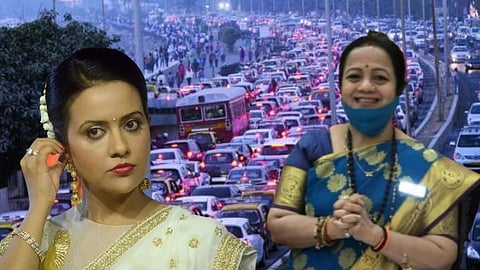 Amruta Fadnavis and Kishori Pednekar