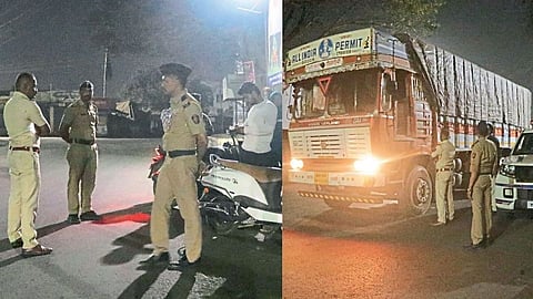 Police patrol safety of people