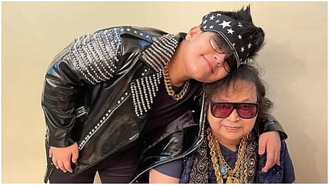 Bappi Lahiri With Grandsone Satwik