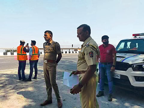 द्रुतगती मार्गावर अपघात प्रवण ठिकाणांची पहाणी