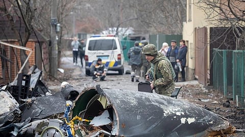 Russian school bombing in Ukraine