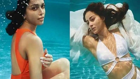 Deepika Padukone & Ananya Pandye bold Photoshoot in Deep Sea