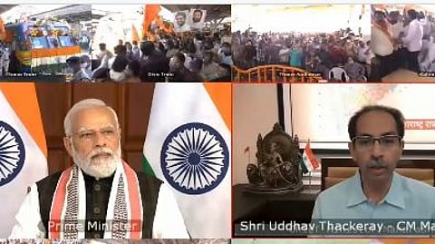 PM Modi inaugurated railway line between Thane and Diva Junction