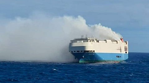 Felicity Ace was travelling from Germany to