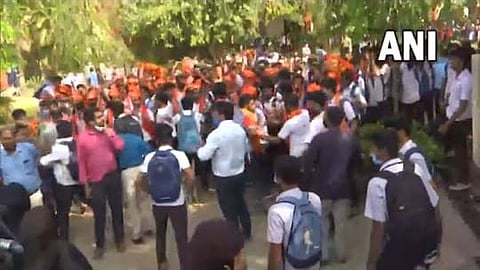 Protests erupt by students at college campus