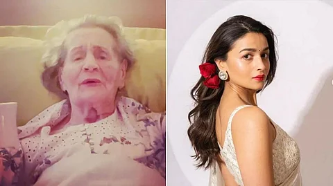 Alia Bhat & Her GrandMother(Soni Rajdan's Mother)