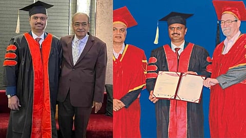 Dr Shri Appasaheb Dharmadhikari and shri Sachindada Dharmadhikari