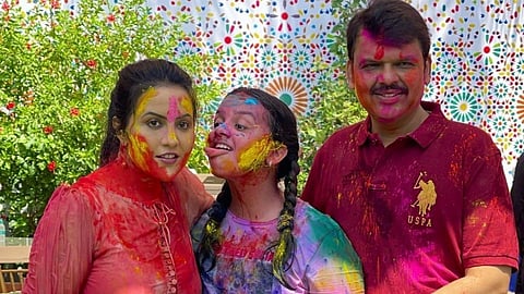 Political leader Holi Celebration