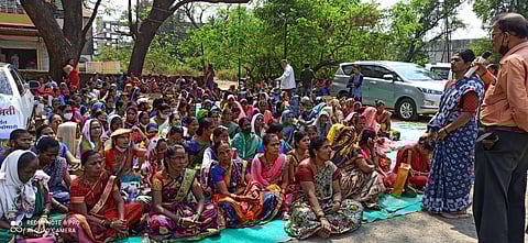woman strike