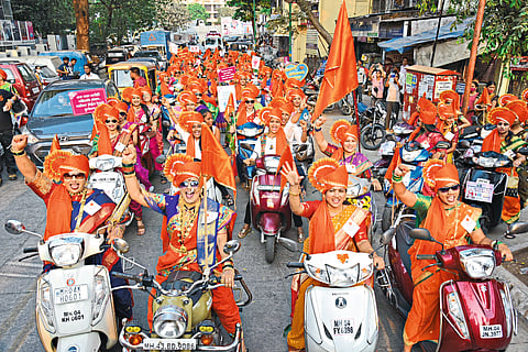 Women's bike rally