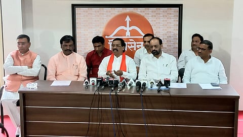 Shiv Sena Leader Vinayak Raut Interacts With Press At Aurangabad