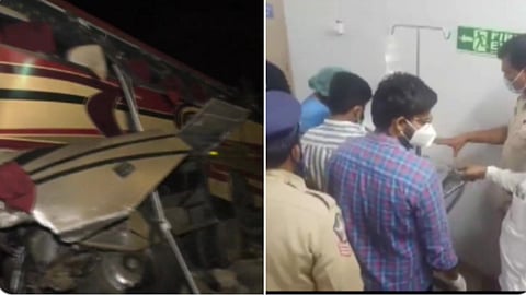 वऱ्हाड झोपेत असताना दरीत कोसळली बस; 7 जणांचा मृत्यू, 45 जखमी