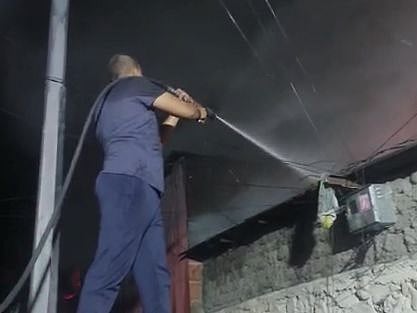 Fire at the sponge godown in Nana Peth Pune