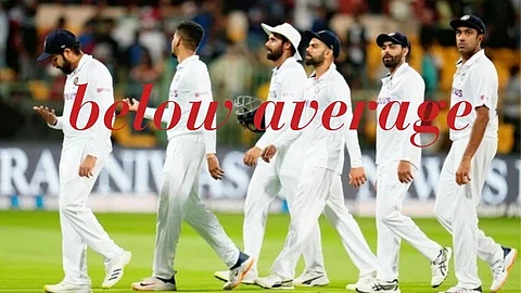 ind vs sl bengaluru pitch below average