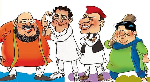 shriram pawar's uttar pradesh election article in saptarang