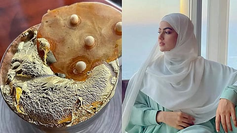 Sana Khan drinks 24 carat gold tea