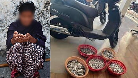 Beggar Women purchased scooty for her son