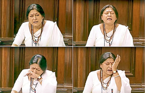 Roopa Ganguly tears over Virbhum incident bjp Trinamool Congress