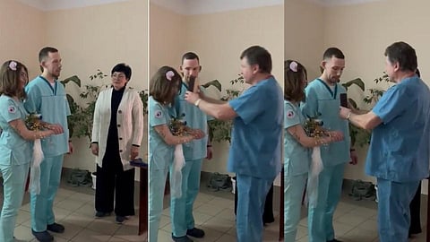 ये हैं मोहब्बतें! Russia-Ukraine युद्धाच्या विघ्नात हॉस्पिटलमध्ये लग्न!