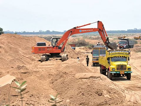 Illegal sand Transport