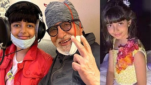 Amitabh Bachchan With grandaughter Aardhya Bachchan